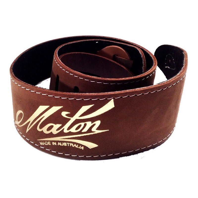 Maton Leather Guitar Strap - Brown