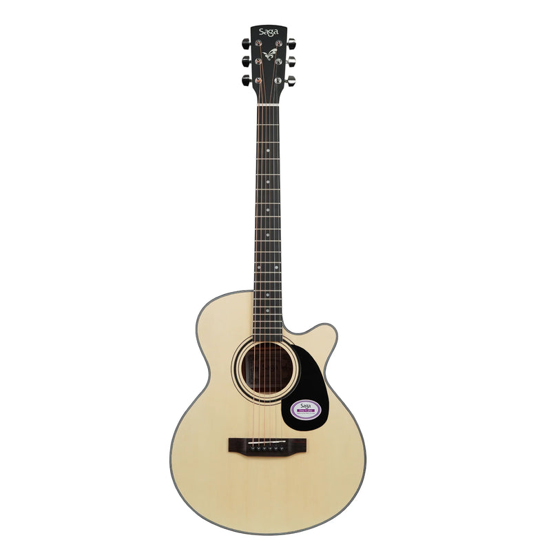 Saga 600 Series SA600CE – Spruce Top Folk Acoustic / Electric Guitar