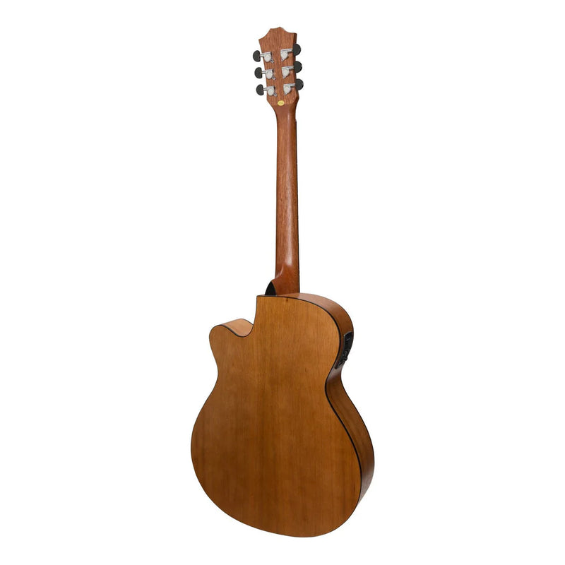 Sanchez Acoustic Electric Small Body Cutaway Guitar - Satin Acacia Natural