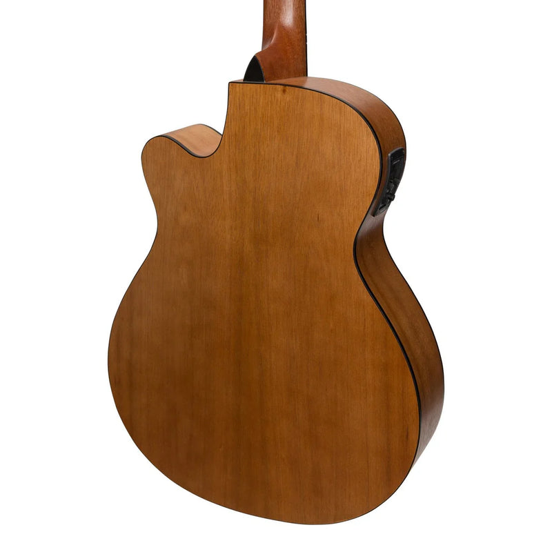 Sanchez Acoustic Electric Small Body Cutaway Guitar - Satin Acacia Natural