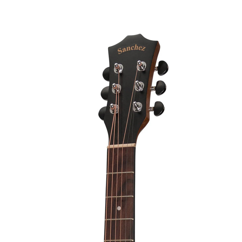 Sanchez Acoustic Electric Small Body Cutaway Guitar - Satin Acacia Natural