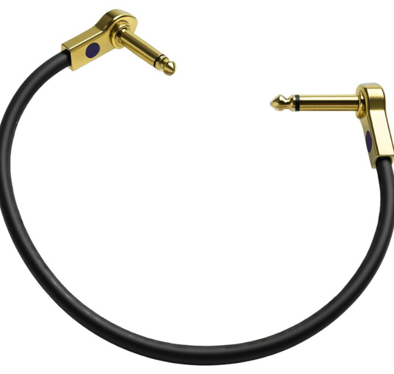 Carl Martin Gold-Plated 15cm (6") Premium Flat Patch Cable