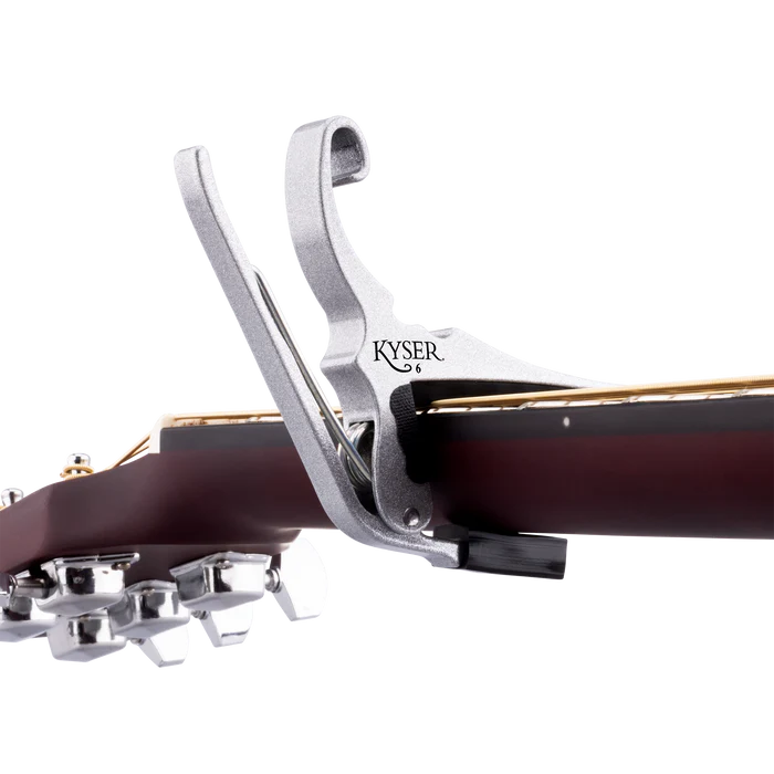 Kyser Silver Capo for Acoustic Guitars & Electric Guitars