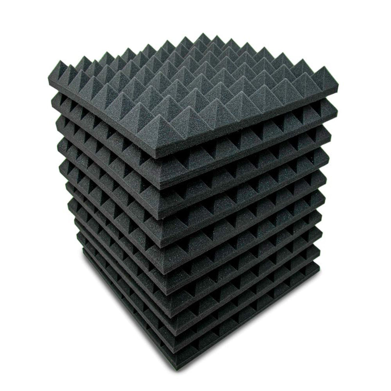 20pc (5 SqMt) Wedge Pattern Acoustic Sound Proofing Foam – 50cm x 50cm