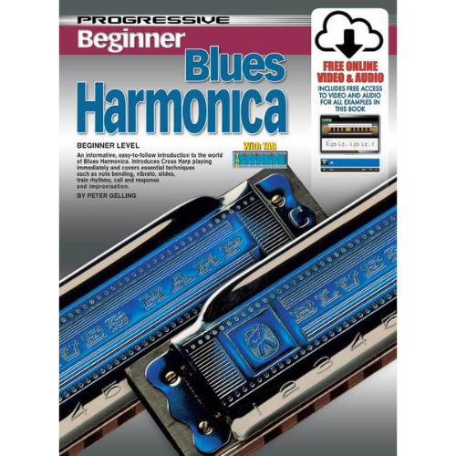 Progressive Beginner Blues Harmonica - Book/Online Audio