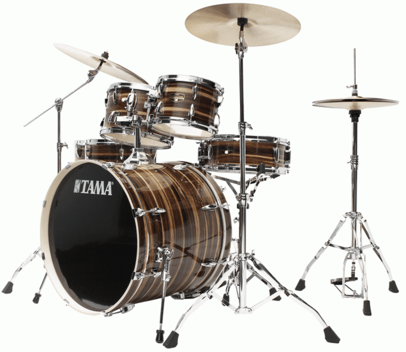 TAMA Imperialstar Drumkit with hardware – Coffee Teak - with Throne