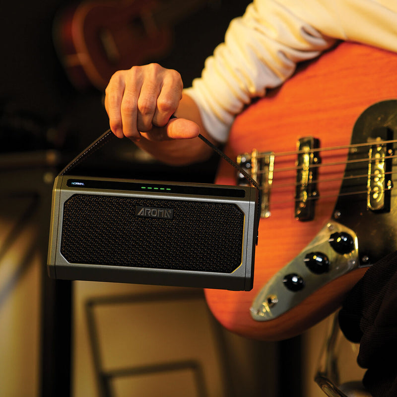 Aroma TG-08B 10W Bass Guitar Amp w/ Built-in Drum Machine