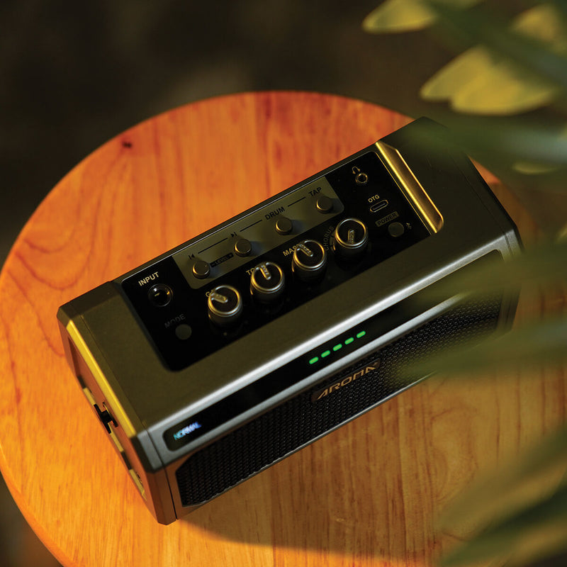 Aroma TG-08B 10W Bass Guitar Amp w/ Built-in Drum Machine