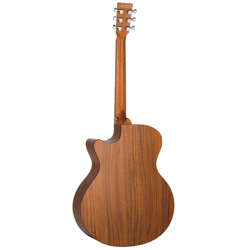 Tanglewood TM4-CE Metropolitan SuperFolk Koa Back & Sides Spruce Top w/ Pickup & Cutaway + WIRELESS BUNDLE