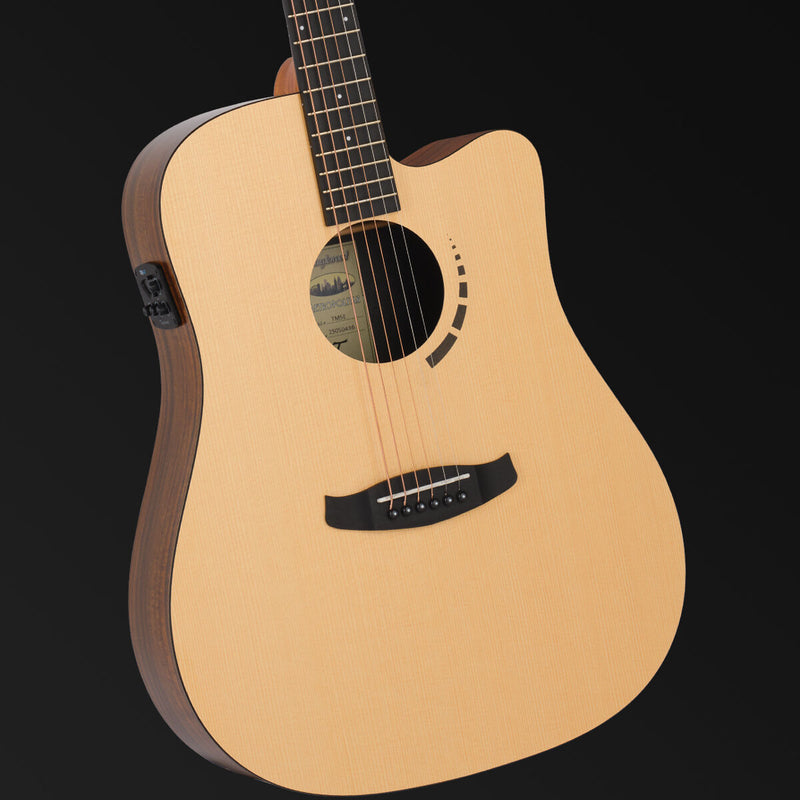 Tanglewood TM5-CE Metropolitan Dreadnought Koa Back & Sides Spruce Top w/ Pickup & Cutaway + WIRELESS BUNDLE