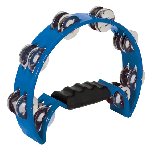Mano Percussion Half Moon Tambourine Blue