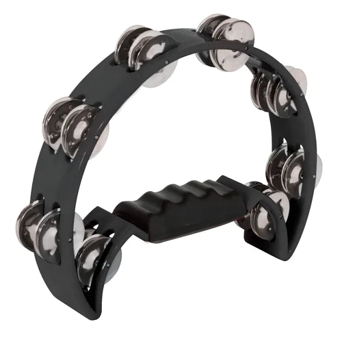 Mano Percussion Half Moon Tambourine Black