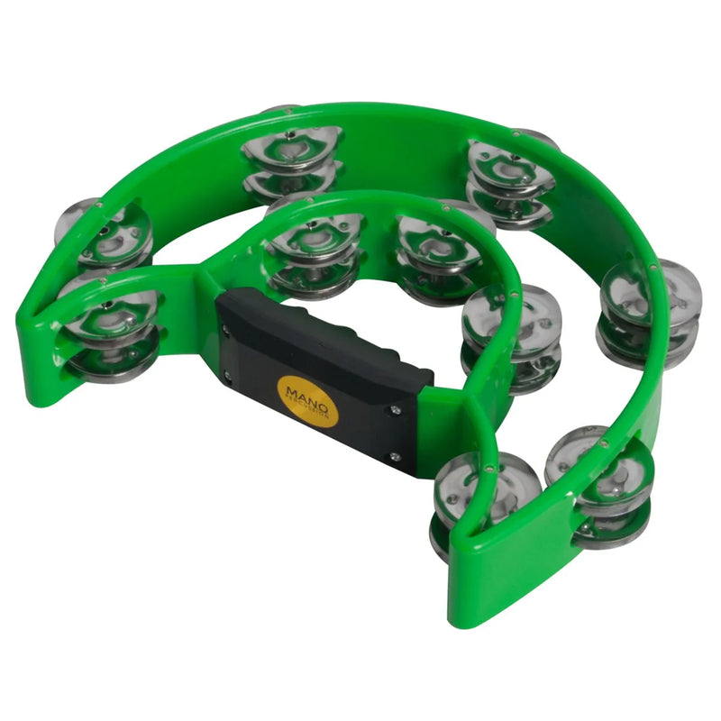 Mano Percussion Half Moon Tambourine Green