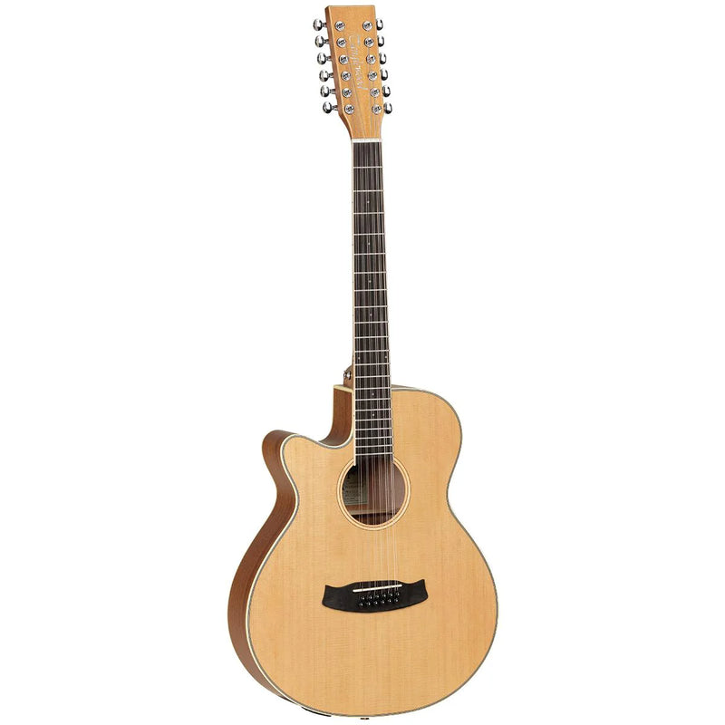 Tanglewood TW12CELH Winterleaf Super Folk C/E 12-String Left-Handed Acoustic Guitar