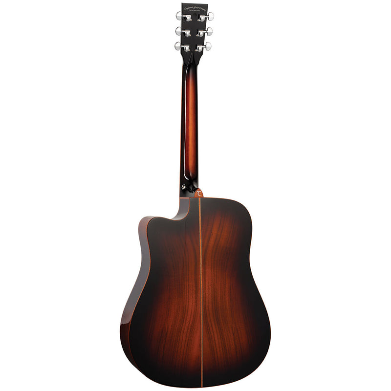 Tanglewood Winterleaf Dreadnought Acoustic / Electric Guitar - Koa Autumn Burst Gloss with Cutaway