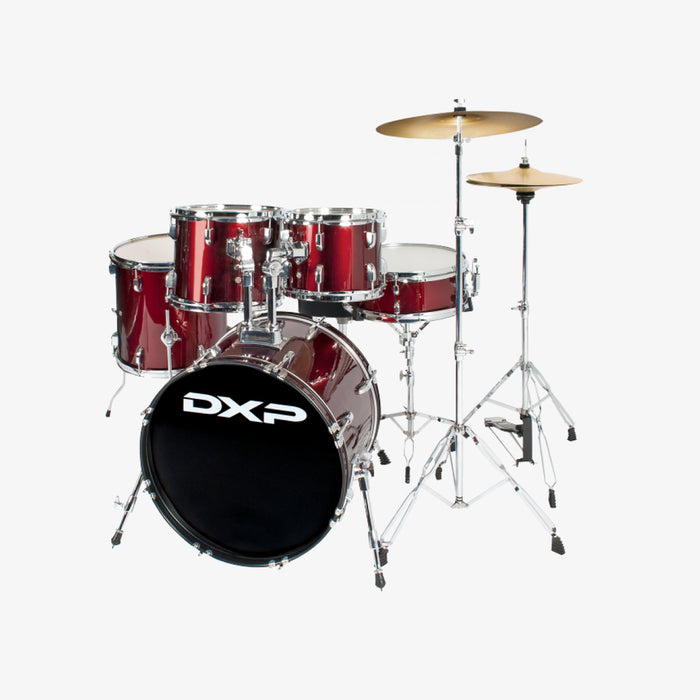 DXP TX06PWR Drum Kit, Wine Red w/Cymbals & Throne