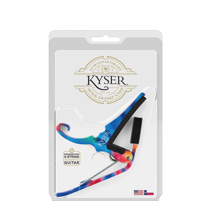 Kyser Tie Dye Capo for Acoustic Guitars & Electric Guitars