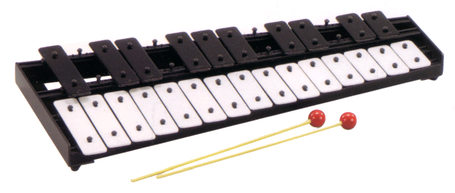 25-Note Chromatic Glockenspiel (A–A) with Beaters