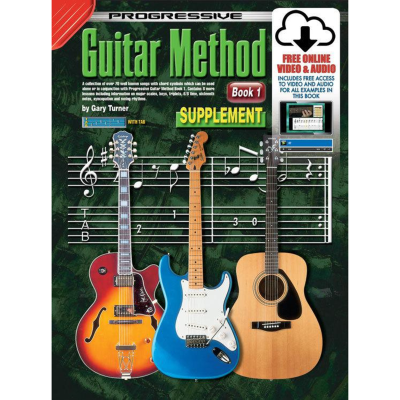 Progressive Guitar Method Book 1 Supplement Book/Online Video & Audio