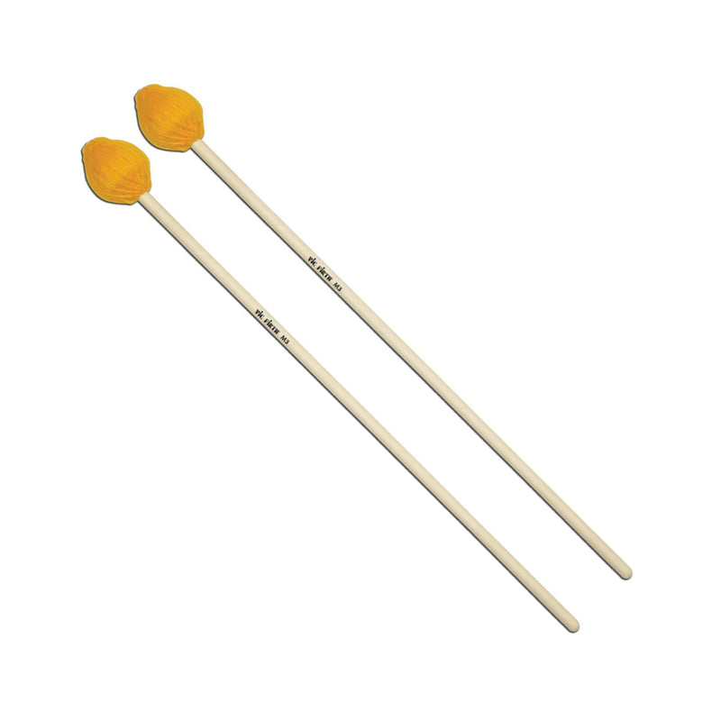 Vic Firth American Custom Medium Keyboard Mallets - Yellow Synthetic Yarn