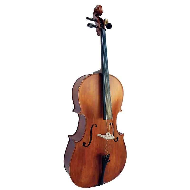 Vivo Student 1/2 Cello Outfit with Poly Foam Case - Including Proffesional Setup