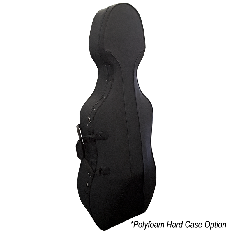 Vivo Student 1/2 Cello Outfit with Poly Foam Case - Including Proffesional Setup