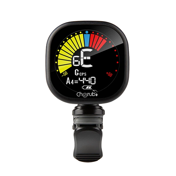 Cherub Clip On Tuner with Bright Display - Rechargeable (All Instruments)