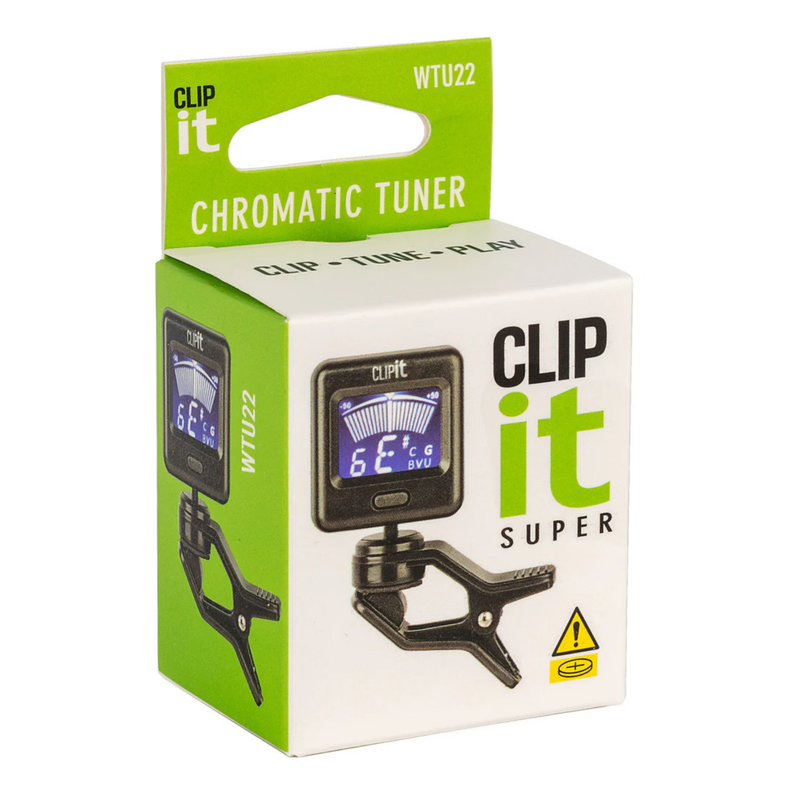 Chromatic Digital Tuner Clip It Super - Button Battery  (For all stringed Instruments)