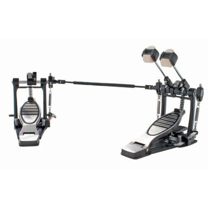 Double Bass Drum Pedal Heavy Duty Black Cast Frame