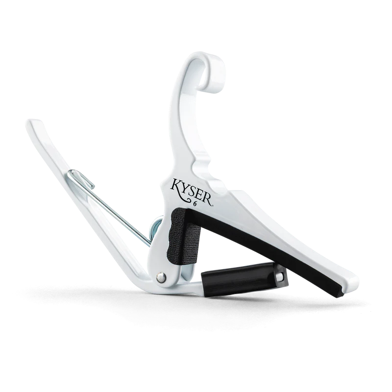 Kyser White Capo for Acoustic Guitars & Electric Guitars