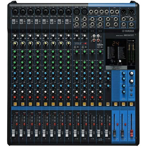 Yamaha MG16XU D-PRE 16 Channel USB Mixer Console /With Effects