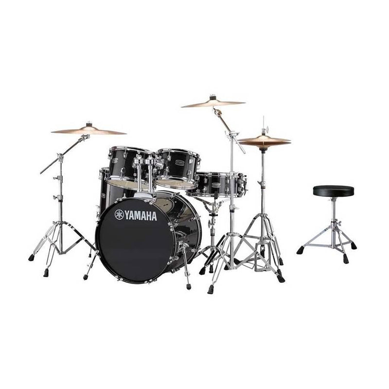 Yamaha Rydeen 5pc Fusion Drum Kit - Black Glitter w/ Free DS550 Stool