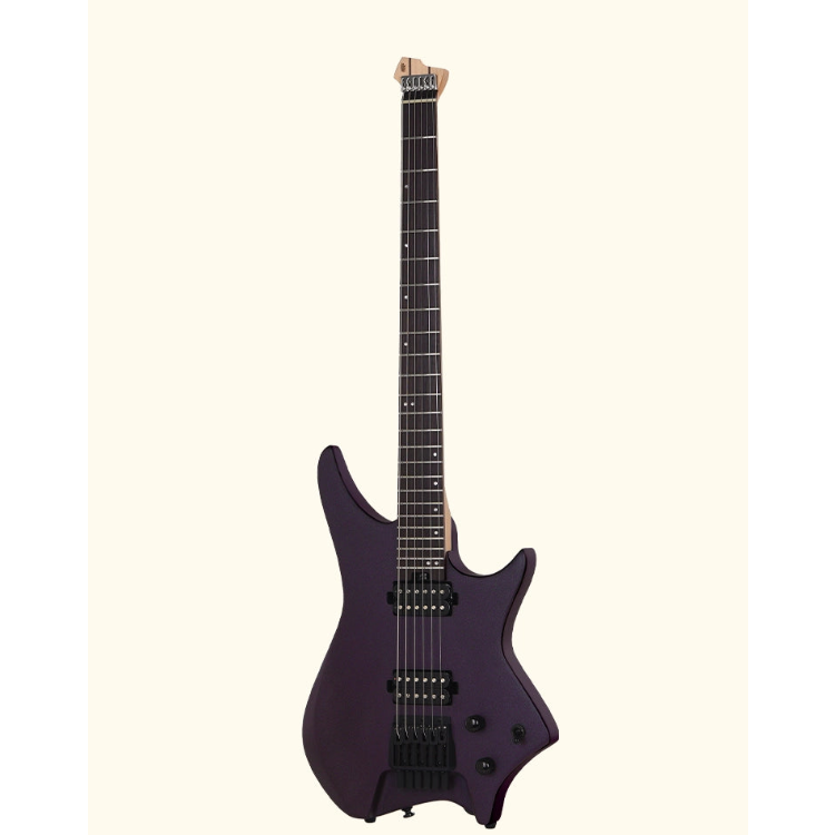 HILS HN3 Headless Electric Guitar - Metallic Deep Purple