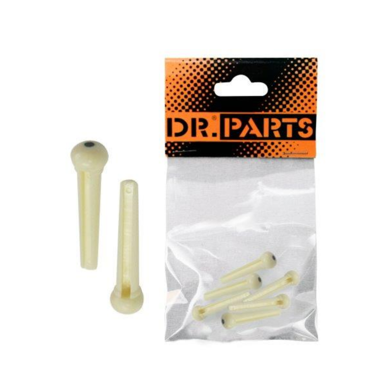 Bridge Pin Set Plastic Ivory W/Black Dot Q/P06