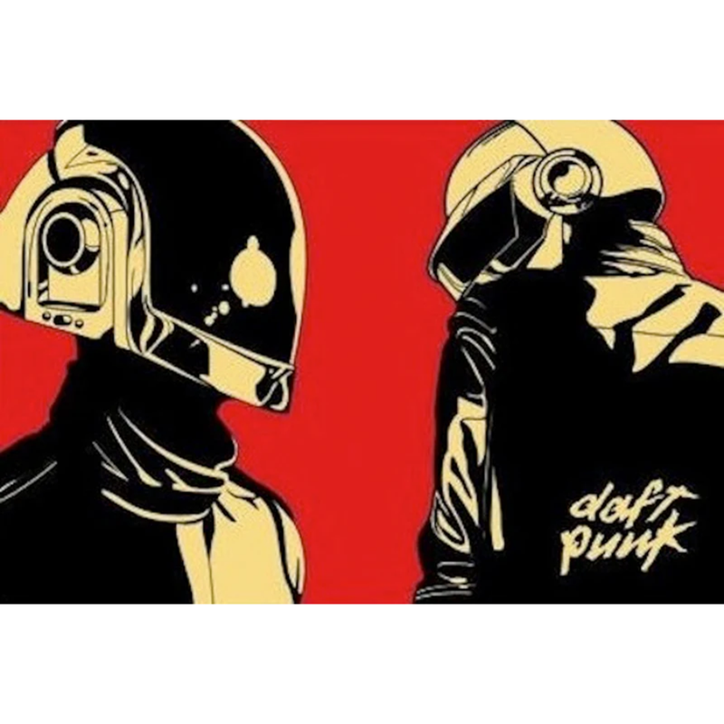 Daft Punk Red - Poster