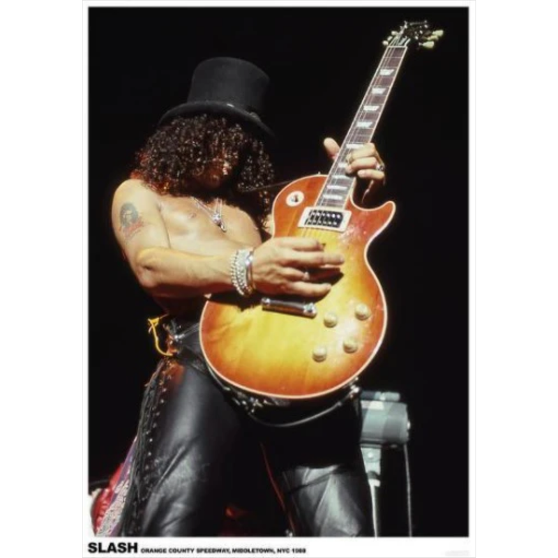Guns n Roses Slash Orange County Showground New York 1988 - Poster