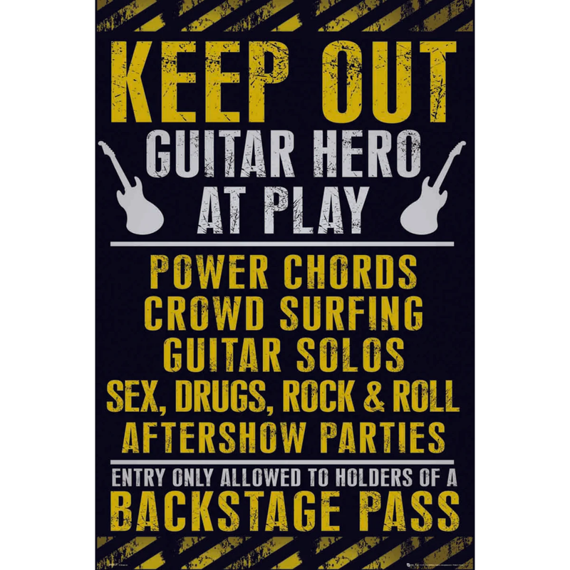 Keep Out Guitar Hero - Poster