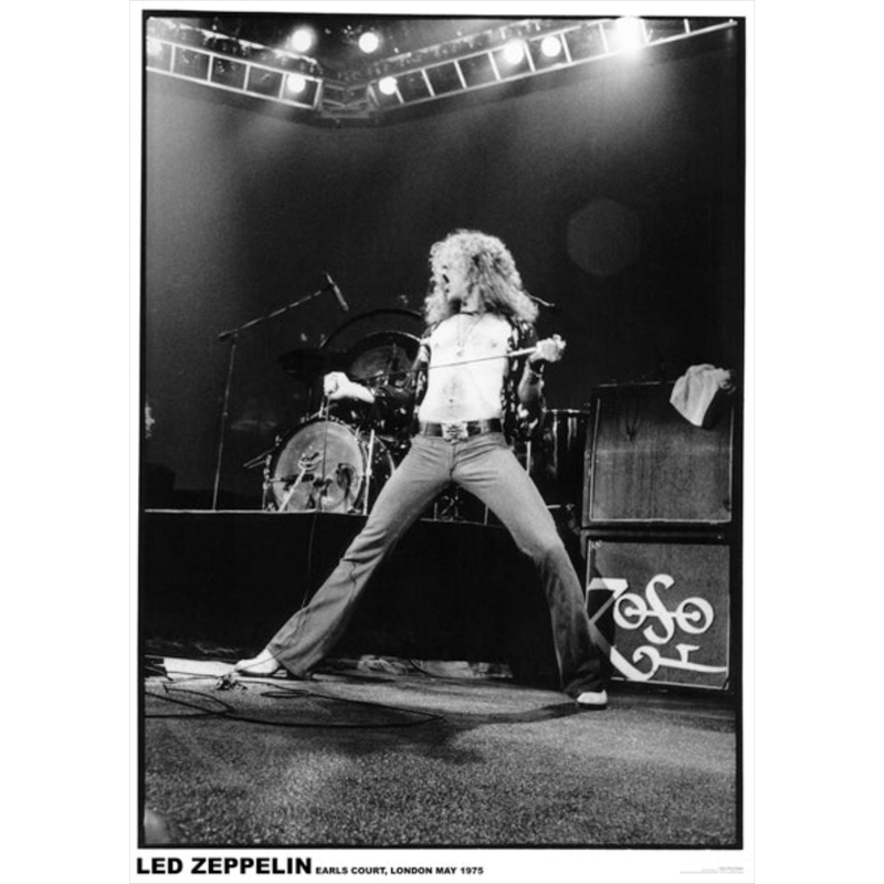 Led Zeppelin Robert Plant Poster Earls Court 1975 - Poster