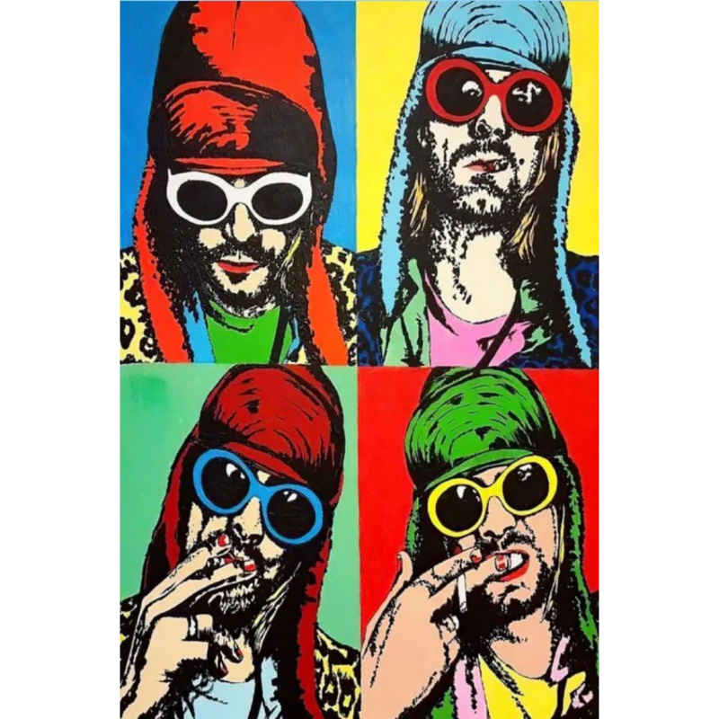 Nirvana Kurt Cobain Quad - Poster