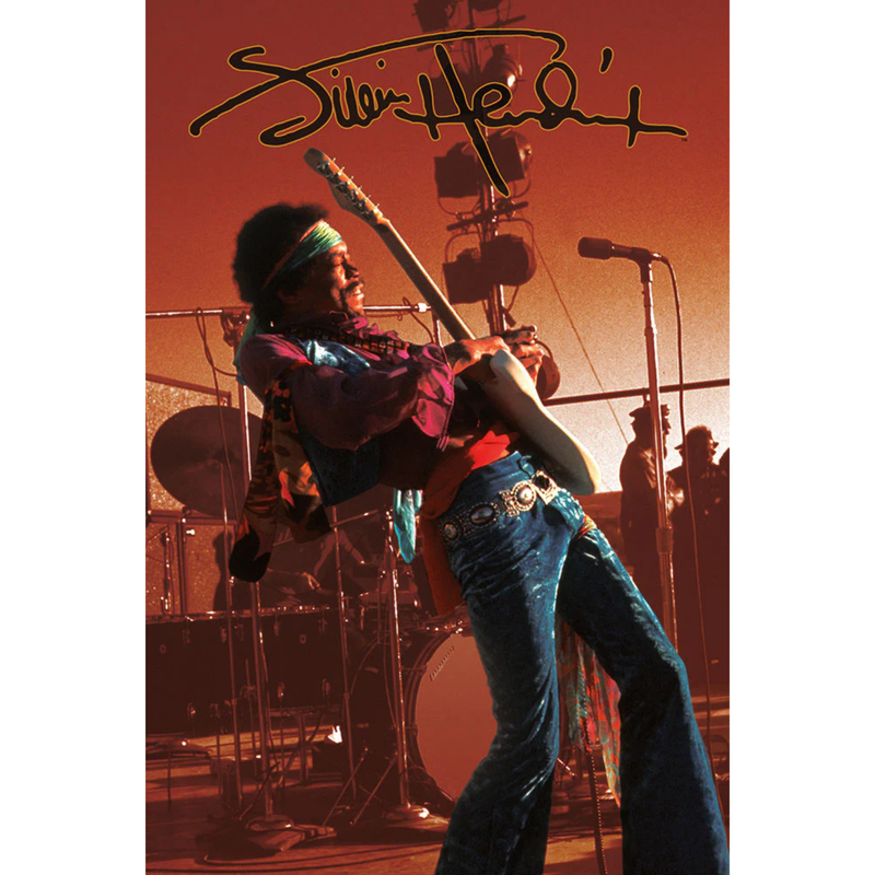Jimi Hendrix On Stage - Poster