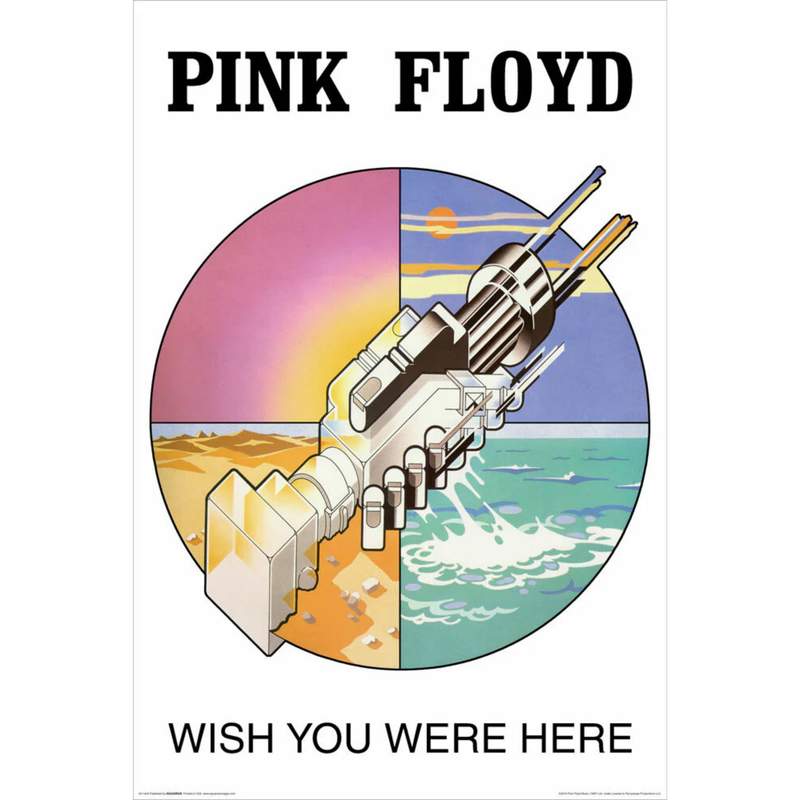 Pink Floyd Wish You Were Here Robot Hands Album Cover - Poster