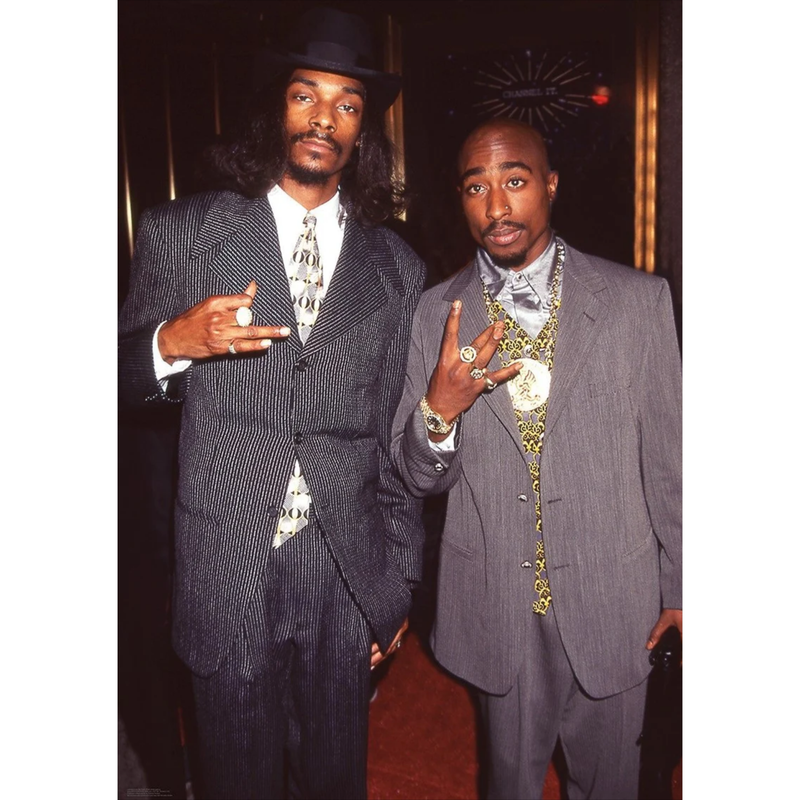 Tupac Shakur 2Pac and Snoop Dogg New York 4th September 1996 - Poster