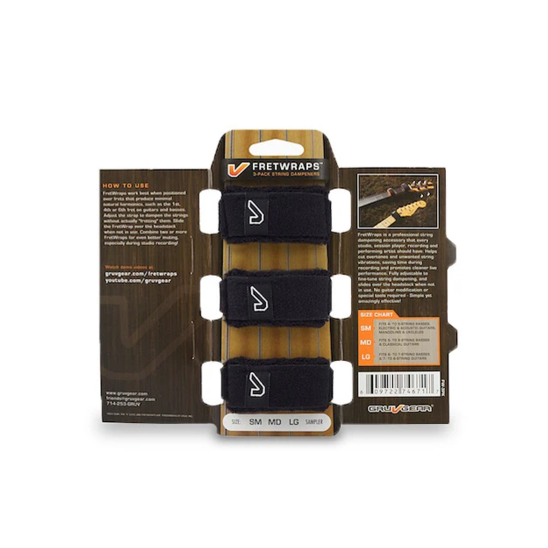 Fretwraps - 3-Pack - Black (Medium)