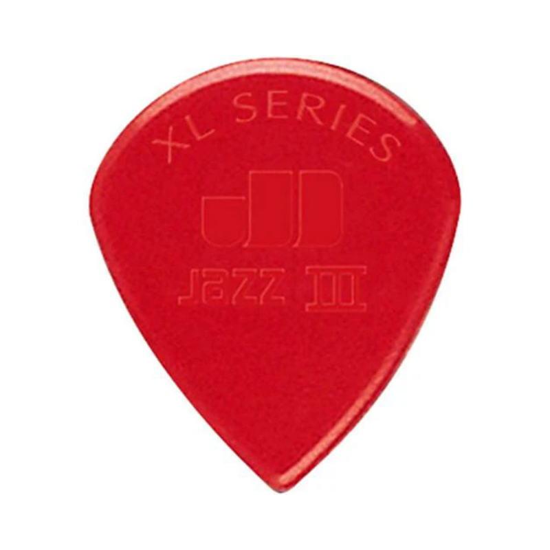 Dunlop Jazz III XL Red Nylon Pick Pack - 6 Pack
