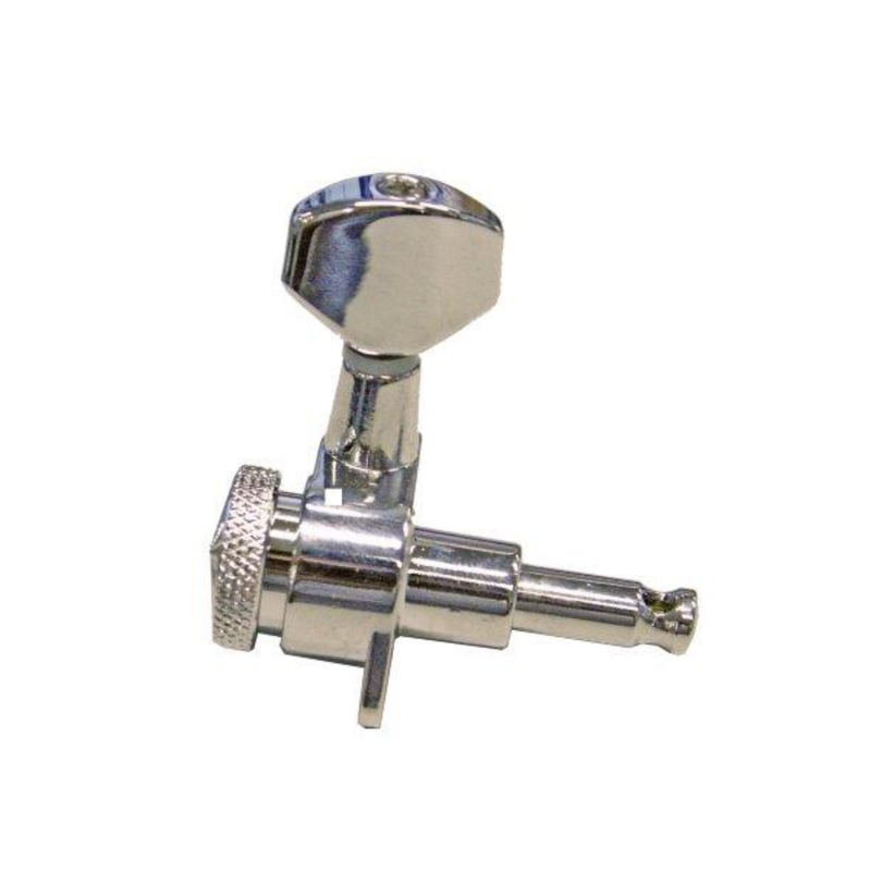 Locking Machine Head Set Chrome Singles 6-In-Lin