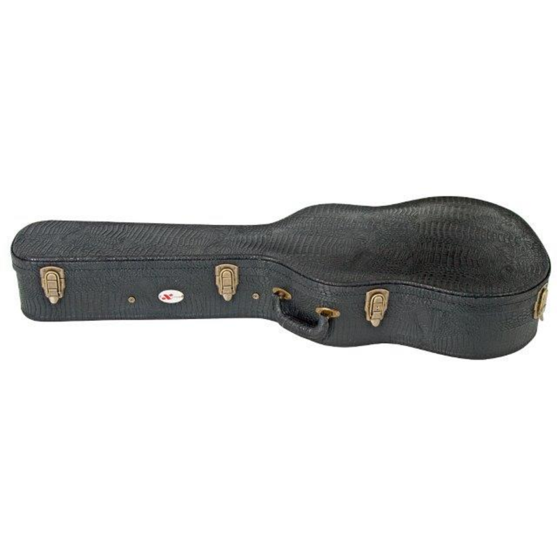 Classical Gtr Case Arched Top Black Croc Vinyl C