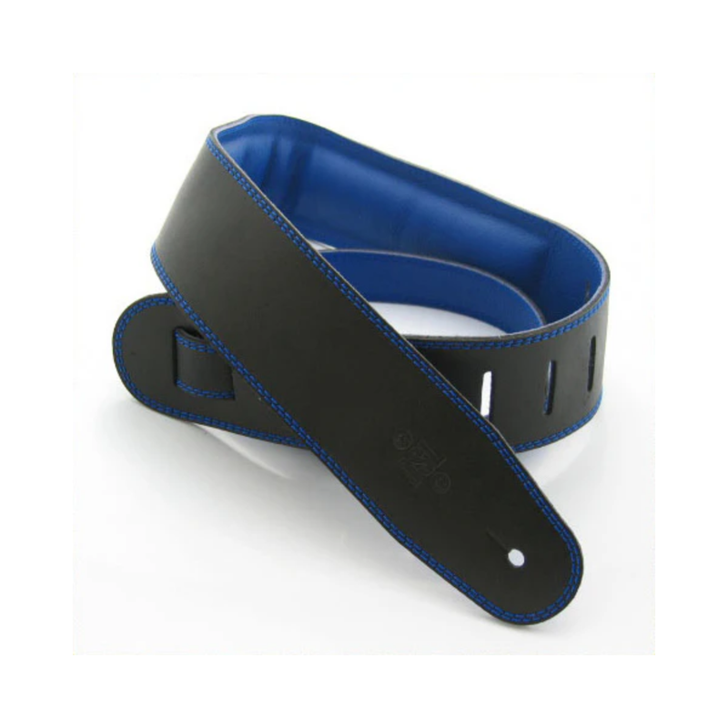 2.5 Inch Padded Garment Strap Black/Blue
