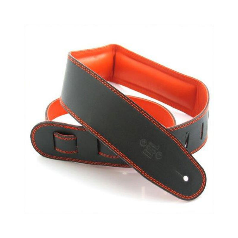 2.5 Inch Padded Garment Strap Black/Orange