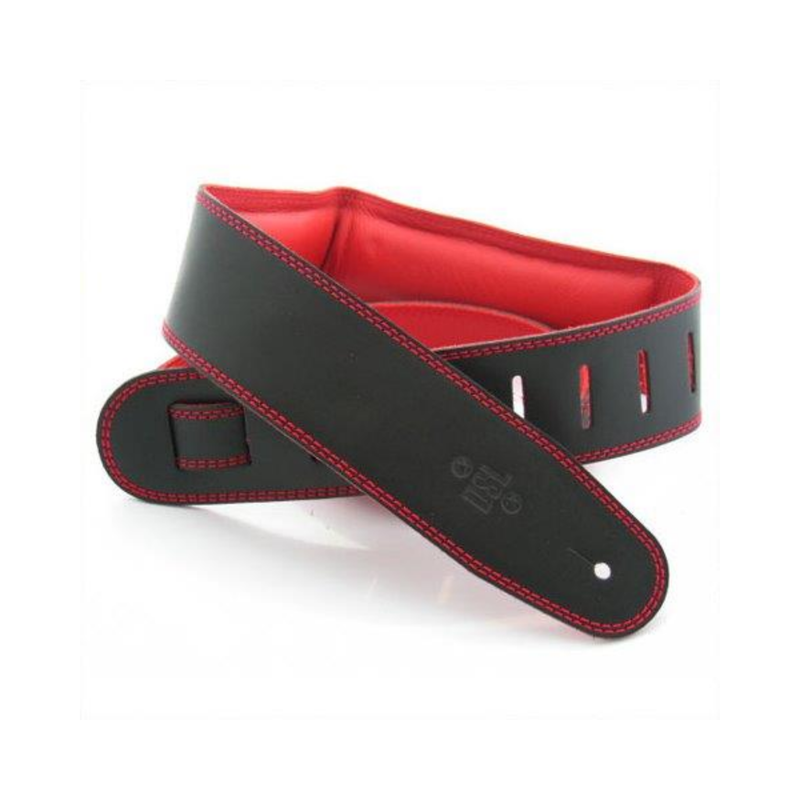 2.5 Inch Padded Garment Strap Black/Red