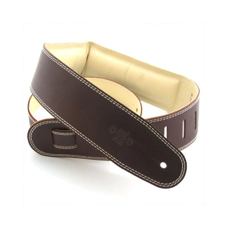 2.5 Inch Padded Garment Strap Saddle Brown/Beige
